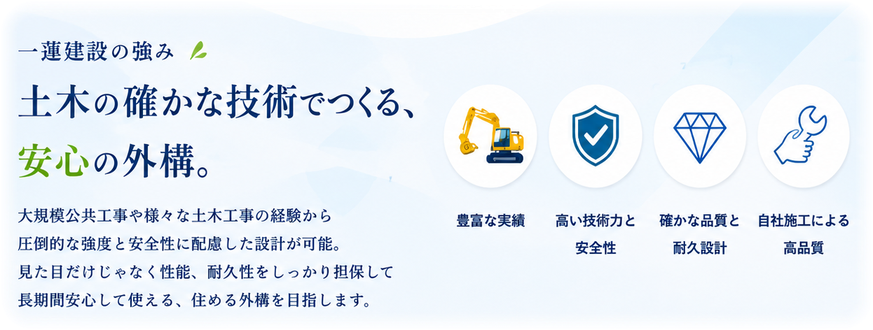 一蓮建設の強み